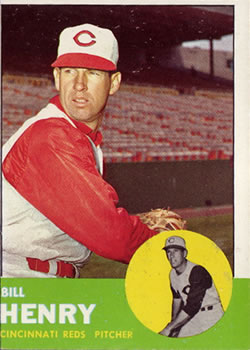 1963 Topps Baseball Cards      378     Bill Henry